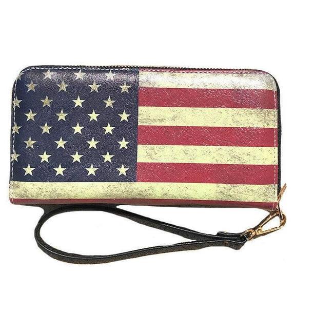 USA Flag Guitar Long Wallets For Men Women Leather Wallet Unique Zipper Wallet USA Flag Guitar Long Wallets For Men Women Leather Wallet Unique Zipper Wallet